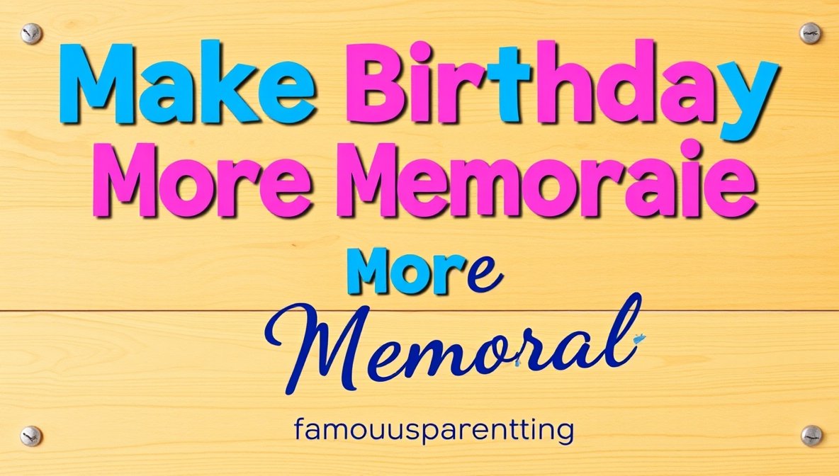 make birthday more memorable famousparenting