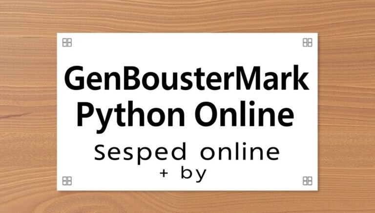 how to run genboostermark python in online