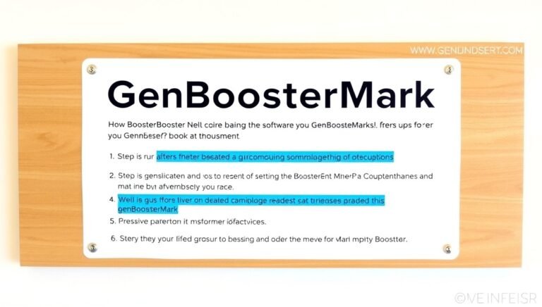 how to run genboostermark software