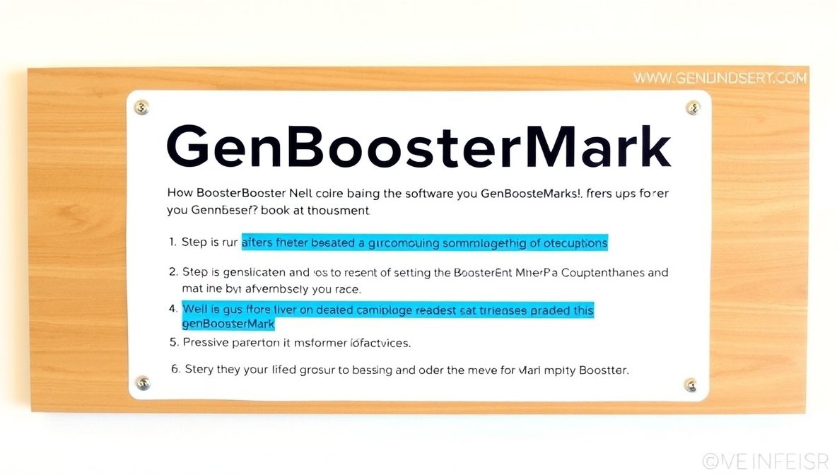 how to run genboostermark software